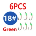 6 piezas tamaño 18 Verde