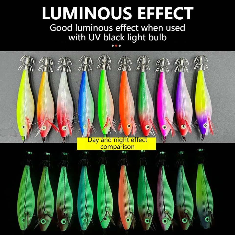 Señuelo luminoso calamar y gamba Walk Fish – Plantilla con spinner - imagen 3