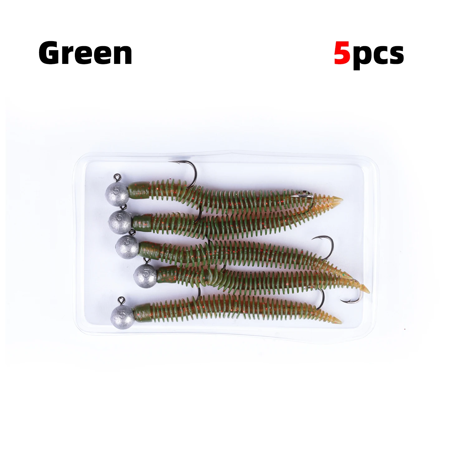 OUTKIT FishTrip Jig Head vinilo cola recta para lubina