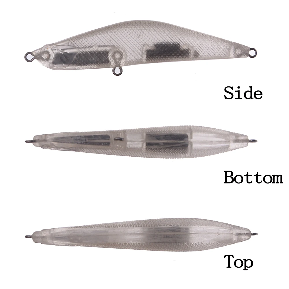 Chan'sHuang 20 piezas cebo en blanco sin pintar 85mm/15,5g sonajero hundido lápiz jorobado DIY Señuelos de pesca artificiales - imagen 3