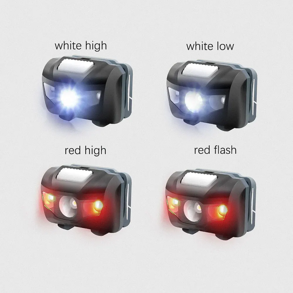 Frontal LED de Pesca – 600 Lm, 4 Modos, Luz Roja y Blanca, Impermeable - imagen 4