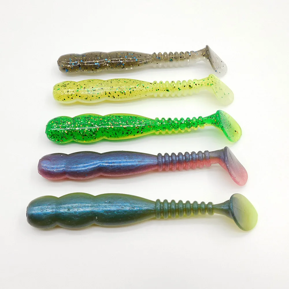 KESFISHING Rock Shiner 115mm – Vinilo T-Tail Shad para Lucio Perca Zander - imagen 5