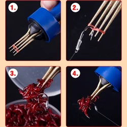 Cargador rápido de gusanos con clip – Alimentador de cebo vivo