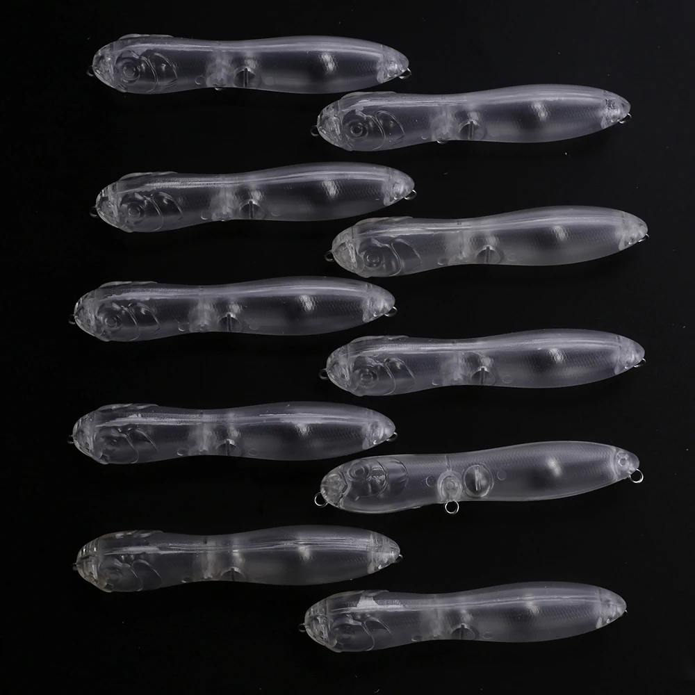 Chan's Huang Walking Bait Spook – Señuelo flotante transparente con sonajero - imagen 5