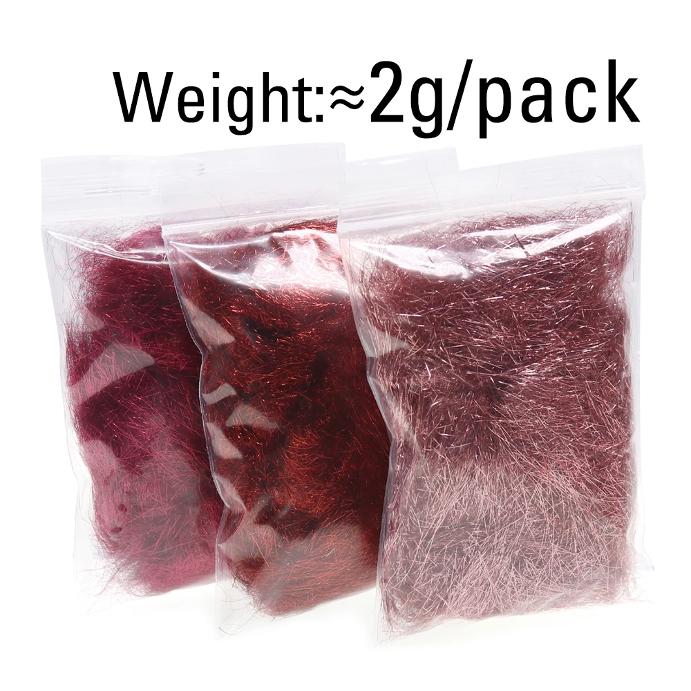 ICERIO, varios colores, atado de moscas, fibra Dub de hielo ultrafina para serpentinas Ninfa Scud, Material de atado de pesca con mosca - imagen 5