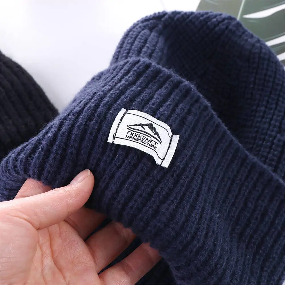 Máscara de esquí de cara completa 2 en 1, gorro tejido, gorro a prueba de viento, gorros de pasamontañas de punto cálidos, sombrero Baotou multifuncional - imagen 3