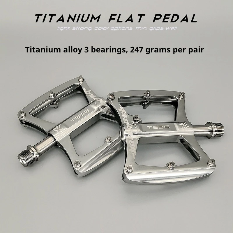 SHANMASHI Pedal Titanio Montaña – Rodamientos de Precisión Plegable - imagen 2