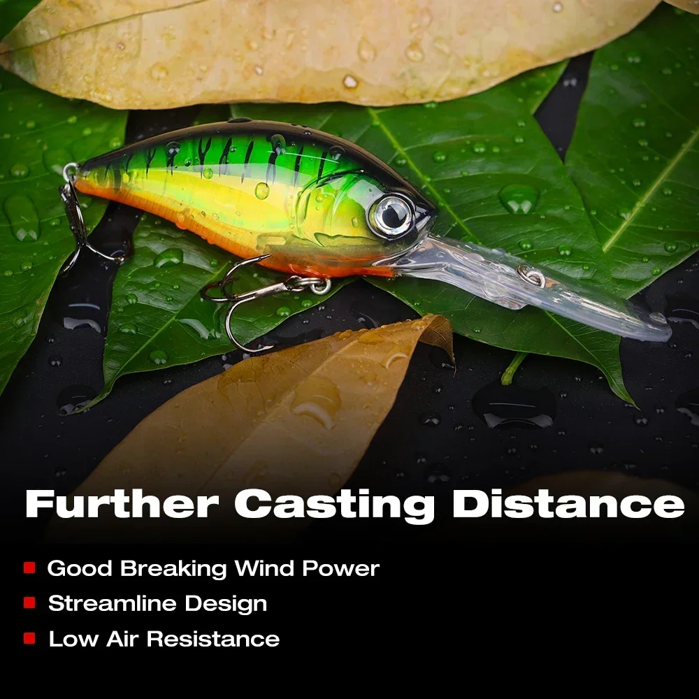 THORFORCE-SEÑUELOS DE pesca de superficie, cebo Artificial de agua salada, Wobbler, trucha, lubina, perca, Lucio, 70MM - imagen 4