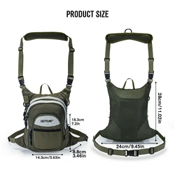 Goture Bolsa de pesca con mosca ultraligera – Múltiples bolsillos