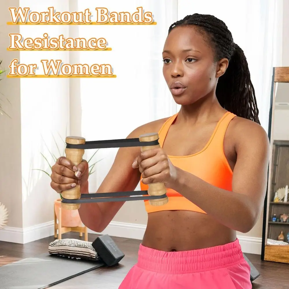 Ejercitador de cuerpo superior ajustable, banda de resistencia elástica, palo de resistencia portátil para entrenamiento de brazos, ejercicio en casa multifuncional - imagen 3