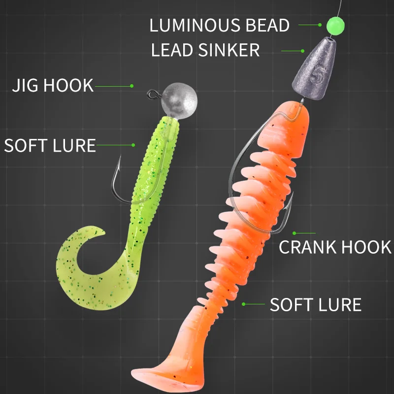WEIHE Kit Pesca Señuelos Caja y Accesorios - imagen 3