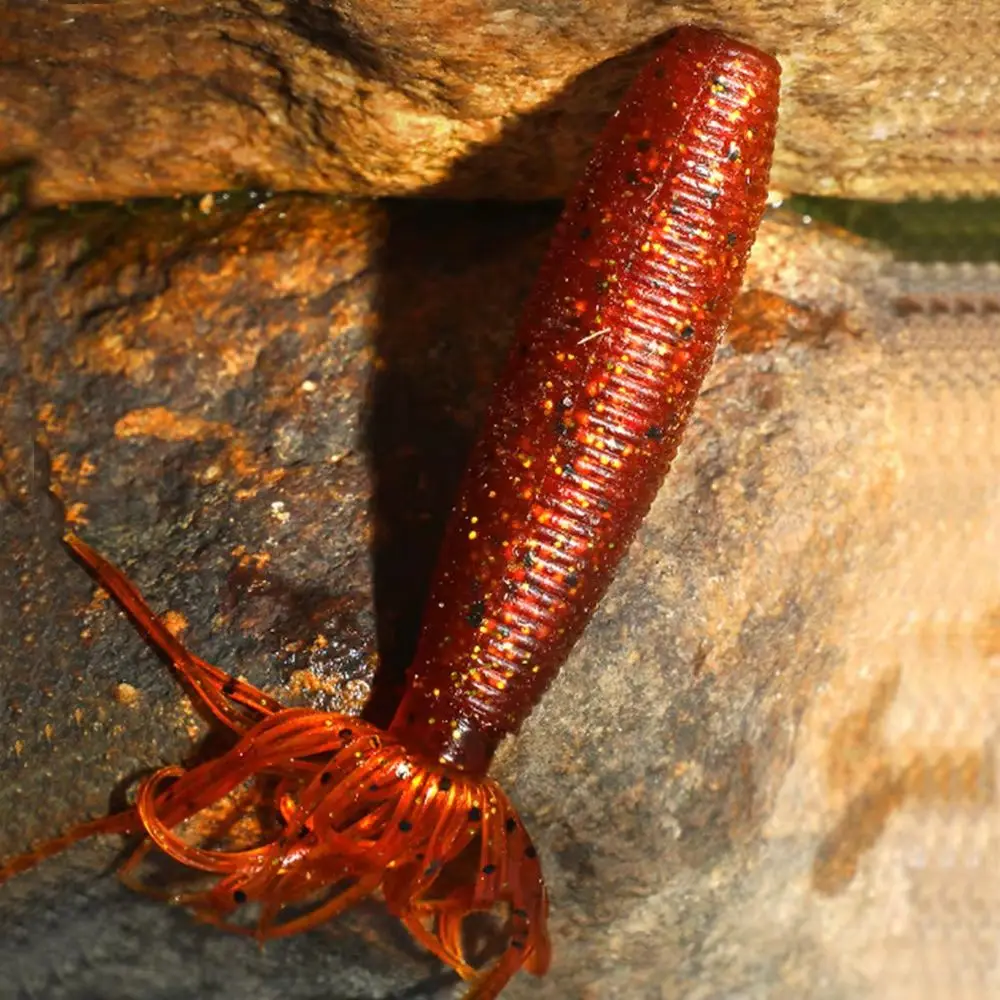 Señuelo de Pesca suave, 5 uds., 9cm, 10g, grasa Ika, Swimbait de silicona, fácil brillo, sábalo, gusano, señuelos de plástico artificiales para lubina, perca, plantilla de Pesca - imagen 3