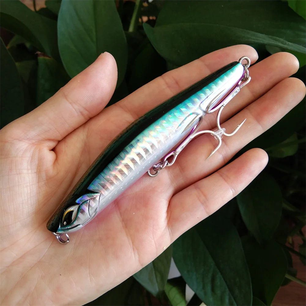 Señuelo de Pesca de 3 piezas, 99mm, 36g, aparejos de Pesca de lubina, accesorios de Pesca de carpa, cebo de agua salada Artificial - imagen 4