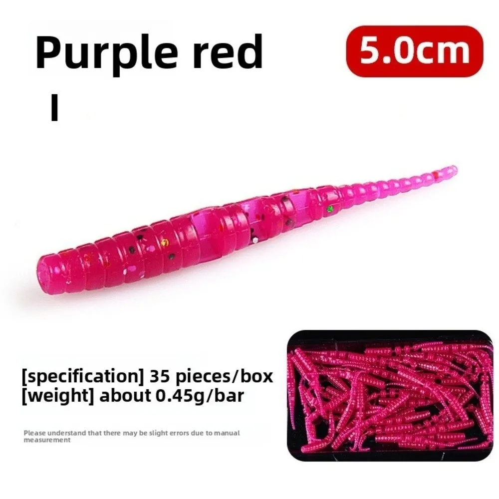 35/50 Uds. Equipo de pesca 5cm/4cm Señuelos de pesca forma de pececillo cebo Artificial señuelo suave pesca deportiva