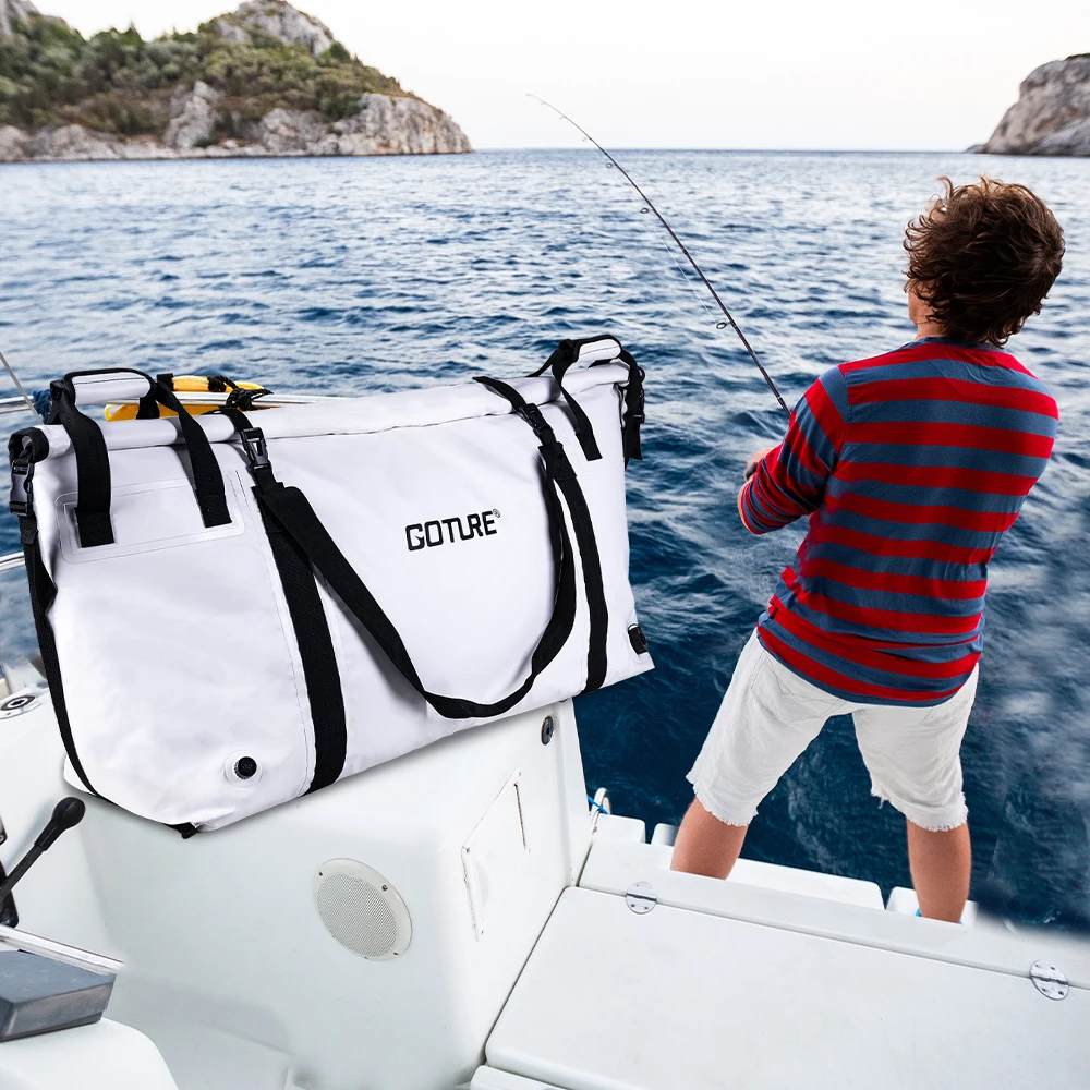 Goture Bolsa Enfriadora Pesca Aislada Portátil Antifugas con Drenaje