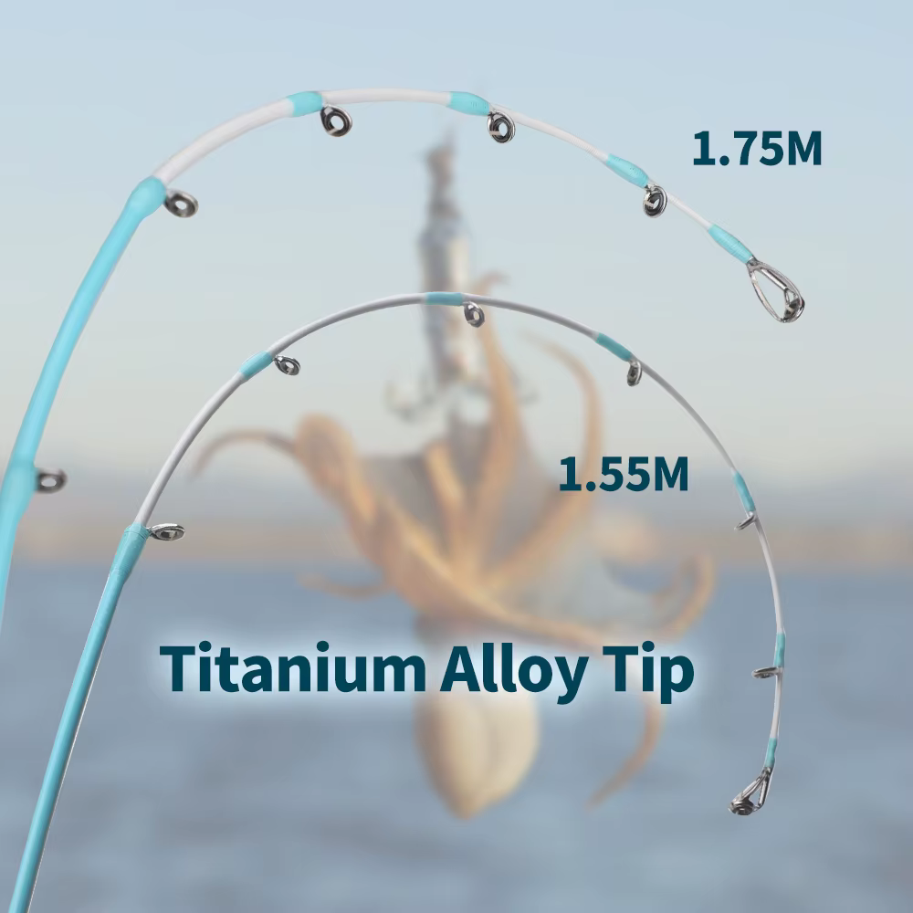 Caña Slow Jigging ROLLFISH – Punta titanio fibra carbono para barco - imagen 2