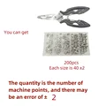 200Pcs and pliers