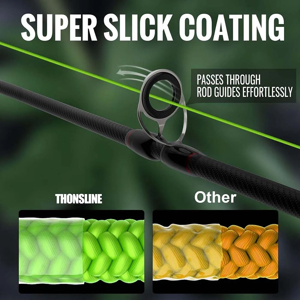 ThornsLine X4, línea de pesca trenzada mejorada, línea de PE multifilamento de 4 hebras súper fuerte, línea trenzada de 300/1000M, todo para peces y carpa - imagen 3