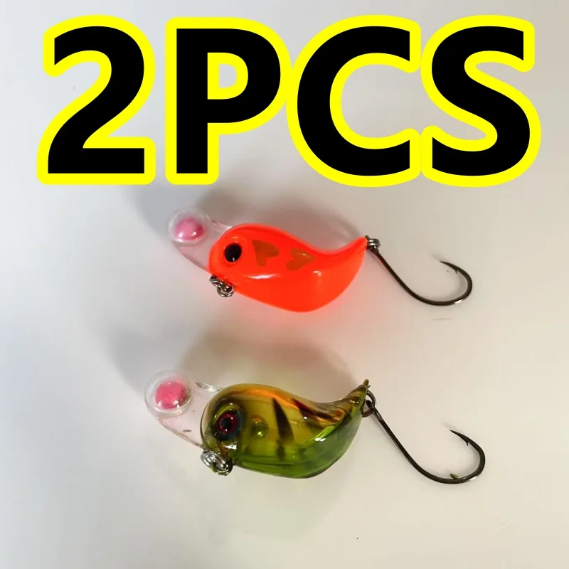 8013 3,2 cm2,5g2PCS LURETV Micro objeto roca sumergida pequeño señuelo graso trucha Makou cebo falso gancho único - imagen 5