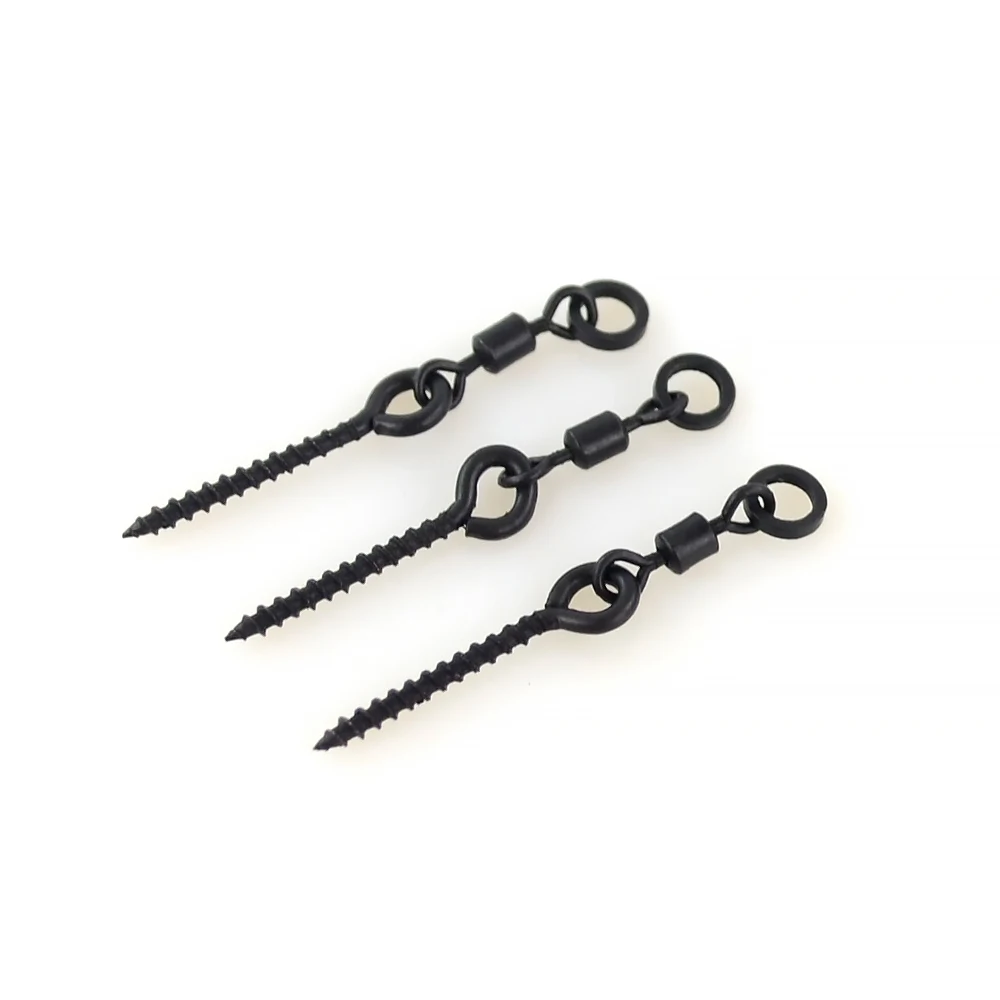 20 piezas tornillo Boilie de pesca de carpa con anillo giratorio D-Rig Chod Rig Terminal aparejos - imagen 4