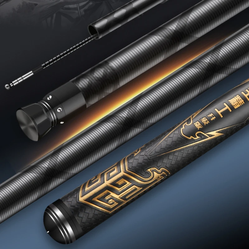 Caña de pescar de mano superdura, 6H, 8H, 10H, Taiwán, 19 Tune, carpa de carbono, accesorios de Pesca - imagen 2