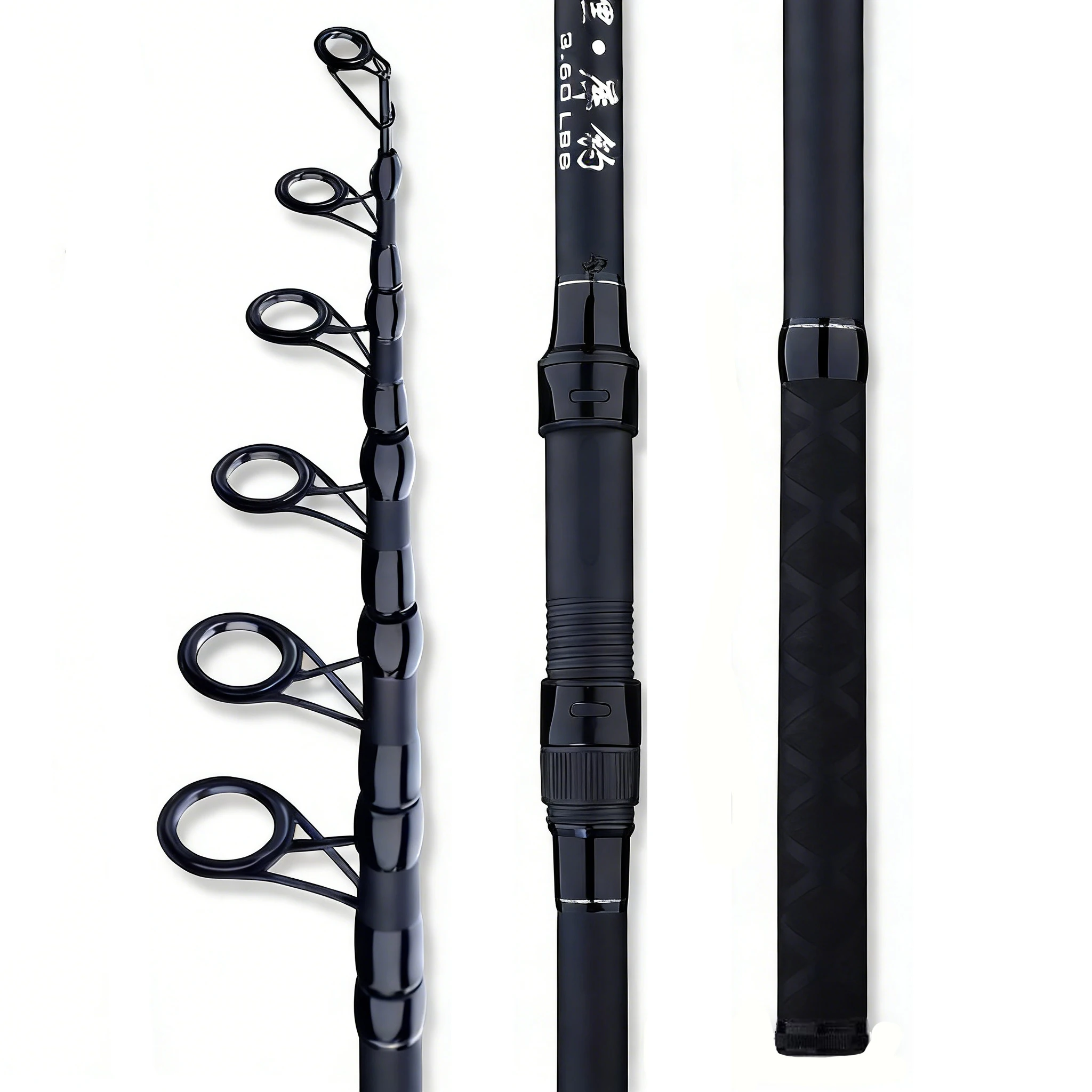 Caña giratoria de carbono con mango EVA para pesca de carpas - imagen 3