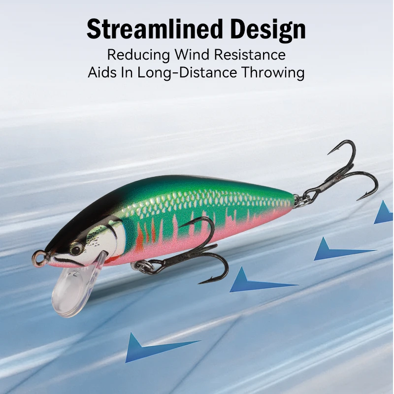 Leydun Sinking Minnow Vissen Lokt 55mm 4.7g 75mm 10.5g Kunstmatige Forel Lokken Stream Lake Jerkbait wobblers Harde Swimbaits - imagen 4