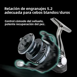 Carrete giratorio Huidiao – Todo metal con arrastre 12 kg