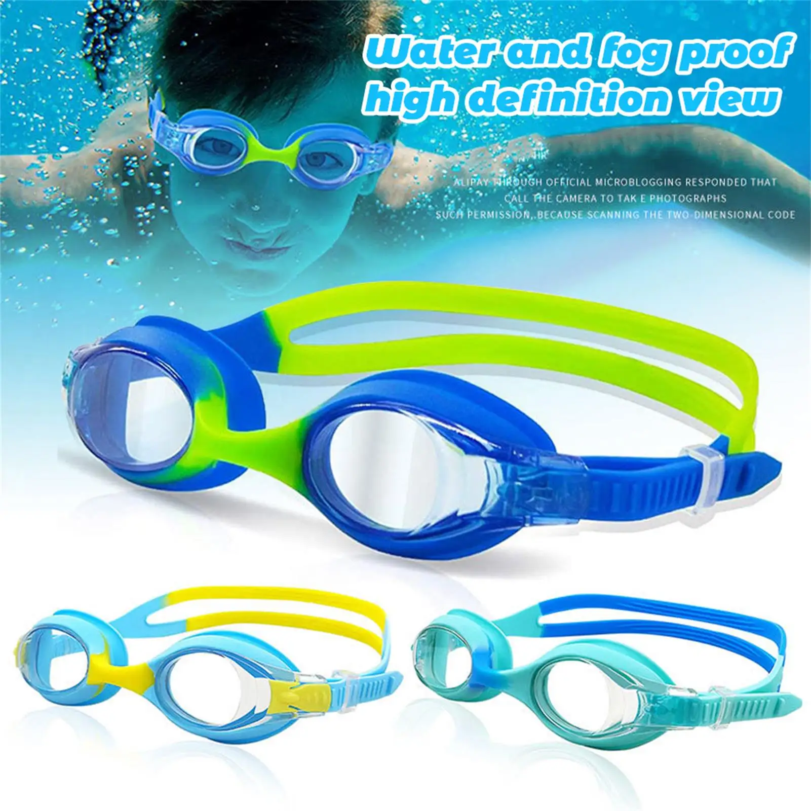 Gafas de natación antiniebla para niños y niñas, gafas de natación UV sin fugas, Unisex, de 3 a 14 años - imagen 4