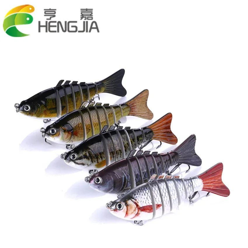 Wobblers Señuelos de Pesca de Lucio, cebo de natación, multiarticulado Crankbait, cebo duro Minnow, trucha, aparejos de pesca de lubina, 10cm-15,4g - imagen 3