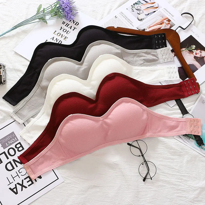 Top Sexy sin tirantes para mujer, sujetadores deportivos para Yoga y Fitness, sujetador envuelto, ropa interior elástica recortada, Top Bandeau, 1 ud., gran oferta
