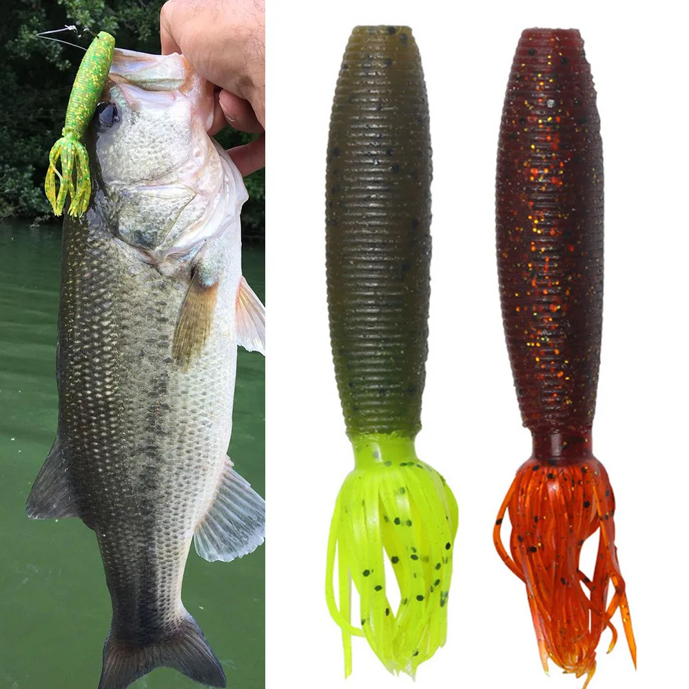 9cm 10g Fat Ika silicona Softbait Swimbait 5 uds Easy Shiner Shad Pesca gusano plantilla señuelos artificiales para lubina perca Pesca - imagen 5
