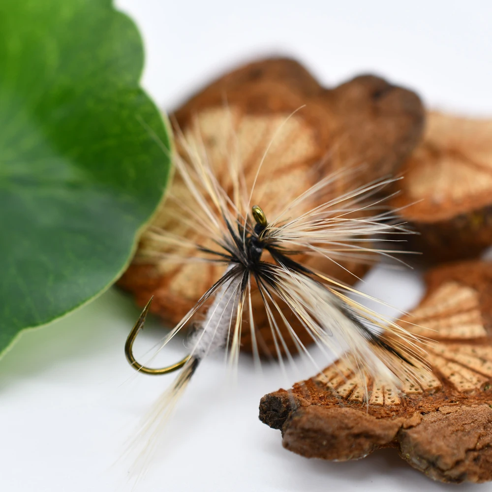 MNFT 10PCS 10 #   Estimulador pesca con mosca moscas de trucha seca cebo señuelo Artificial - imagen 5