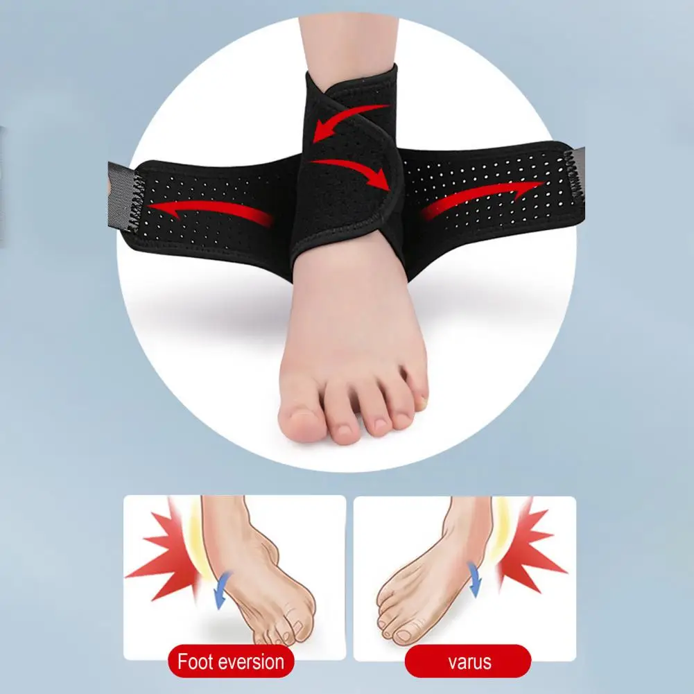 Tobillera de compresión ajustable para hombre y mujer, tobillera para el dolor en el pie, esguince de tobillo, tendinitis de Aquiles, 1 ud. - imagen 5
