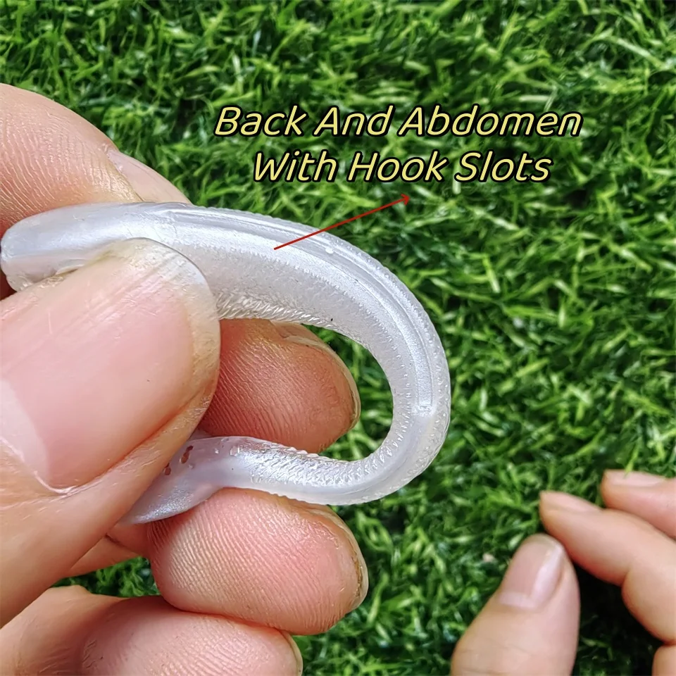 MUKUN-SEÑUELOS DE PESCA DE 10 piezas, 6cm/2g, Lucio, Zander, Predator, ojos 3d, señuelo suave - imagen 3