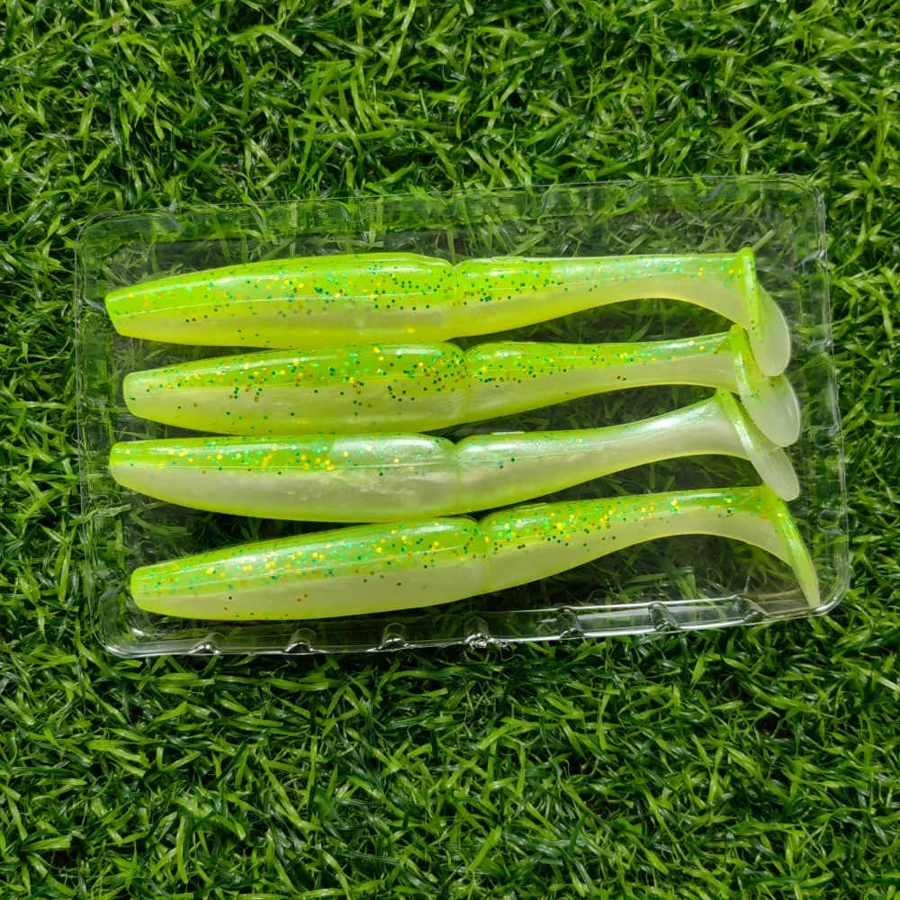 4 Uds 11cm 12g señuelo suave cebo Artificial Swimbait cebos de carpa Wobblers peces mosca océano LAKE aparejos de Pesca - imagen 4