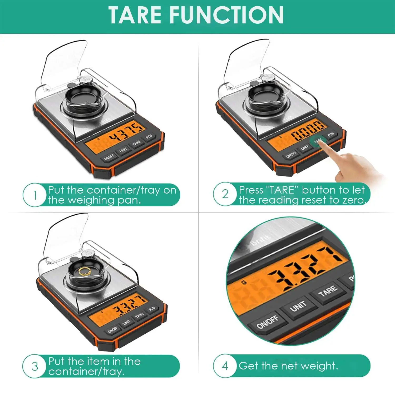 Báscula Digital Precisión Brifit – Balanza de Bolsillo para Pesca - imagen 4