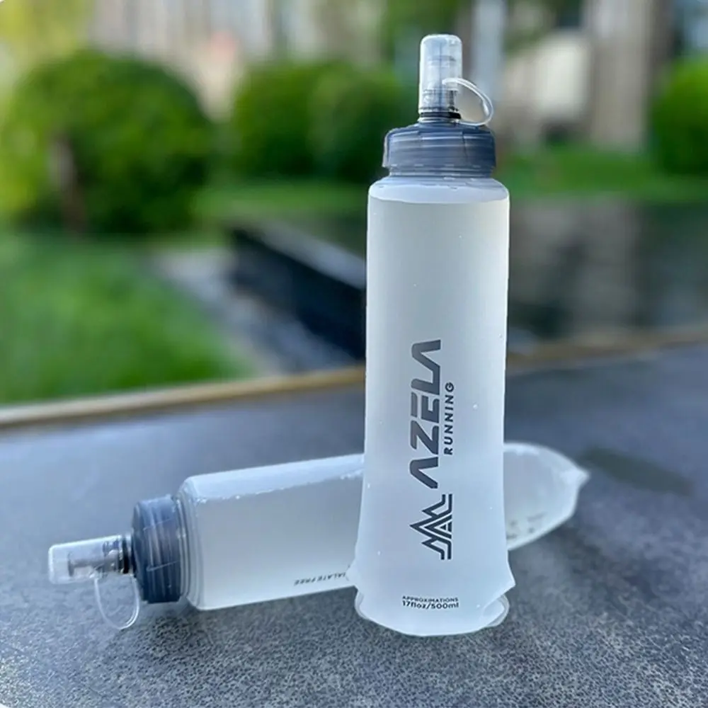 Botella de Agua Deportiva Plegable Ligera de 250/500 ml, Diseño Plegable, Bolsa de Agua Suave, Material Suave, Portátil, para Correr - imagen 5