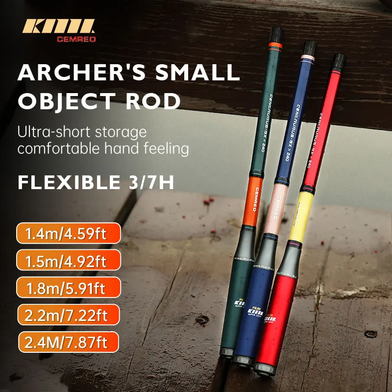 CEMREO 2025 Nueva caña de pescar telescópica de viaje para objetos pequeños 1,4-2,4 m Aparejos de pesca ultracorto Modelo: ARCHER