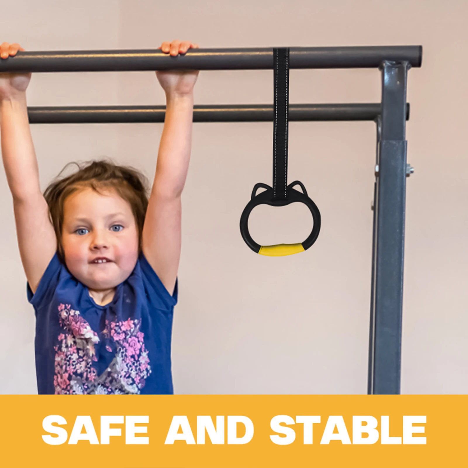 Anillos de Fitness para niños, anillos de Fitness para interiores, entrenamiento de fuerza del brazo para aumentar los anillos de elevación, accesorios deportivos para el hogar