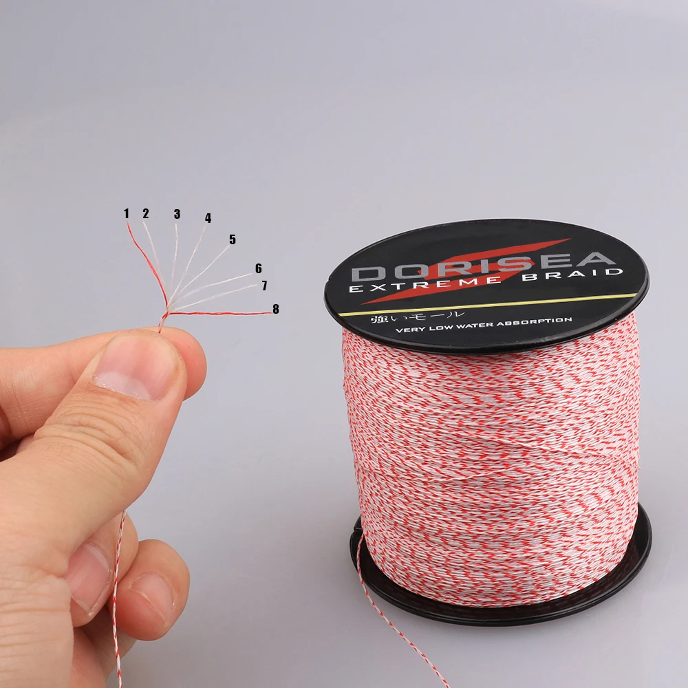 DORISEA-Hilo de pescar trenzado de PE, hilo de 8 hebras, 100M, 300M, 500M, 1000M, 2000M - imagen 3
