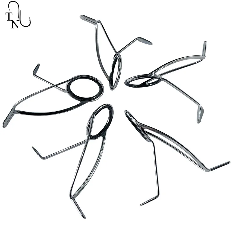 TN71-1 KWLSG Guía de caña de pescar Guías KW Anillo SIC 6 - 50 #   Componentes de construcción de cañas Accesorios para cañas de pescar DIY de acero inoxidable - imagen 5