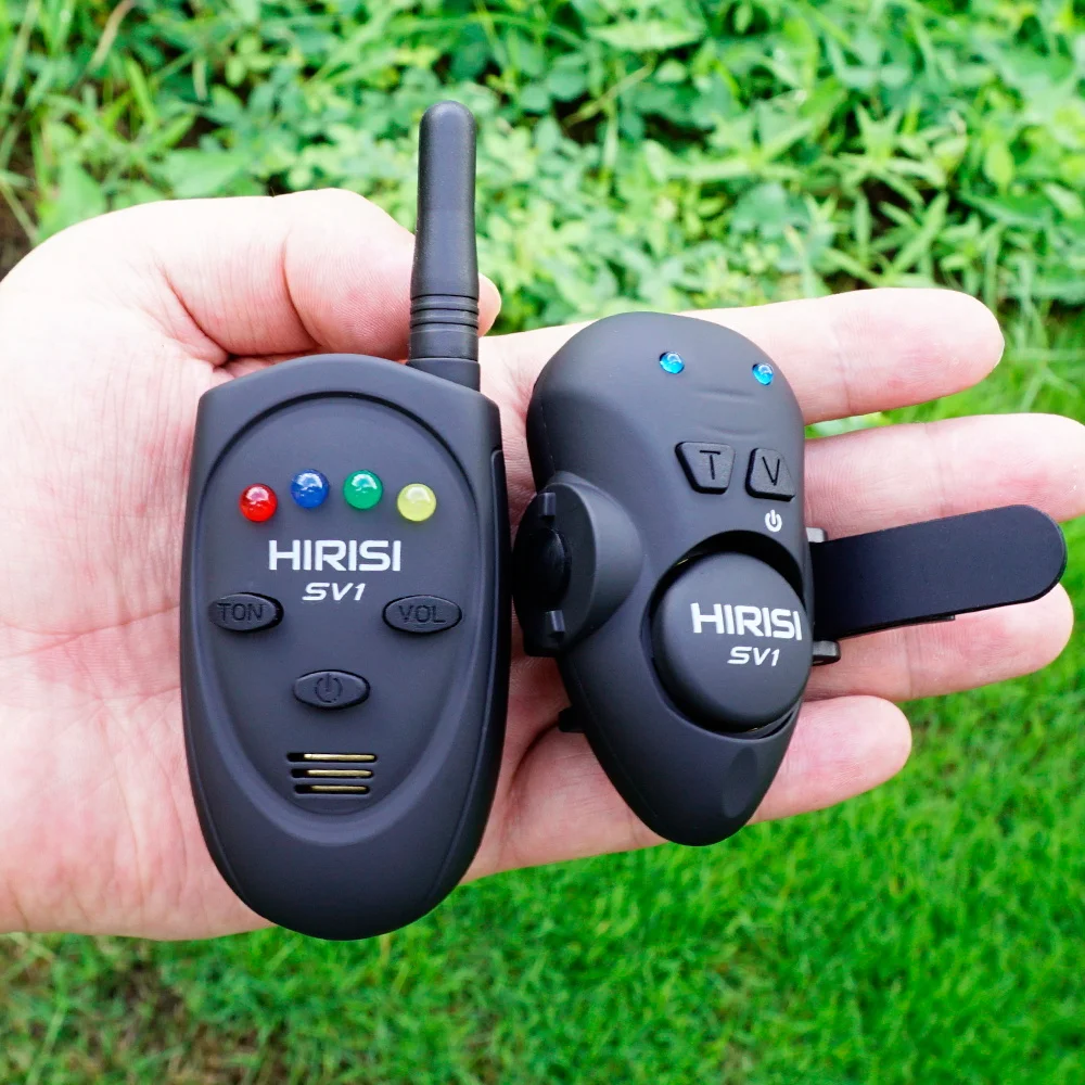 Hirisi-Juego de alarma de cebo de pesca con estuche portátil, indicador luminoso de picadura de pesca, accesorios de pesca de carpa de alta calidad SV1 - imagen 4