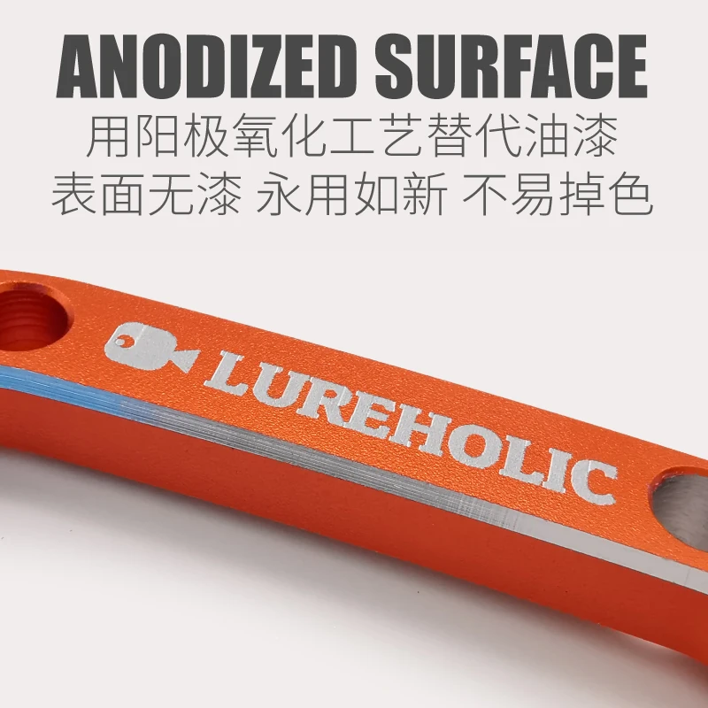 Mosquetón Lureholic de 4,5 cm, aleación de aluminio, corte CNC, peso ligero para cordón de pesca con señuelo, bolsa, camping al aire libre, senderismo - imagen 5