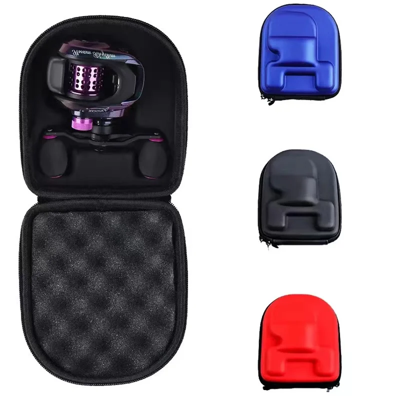 Bolsa de carrete de pesca Baitcasting, resistente al agua, dura, EVA, funda protectora para carrete de pesca - imagen 2
