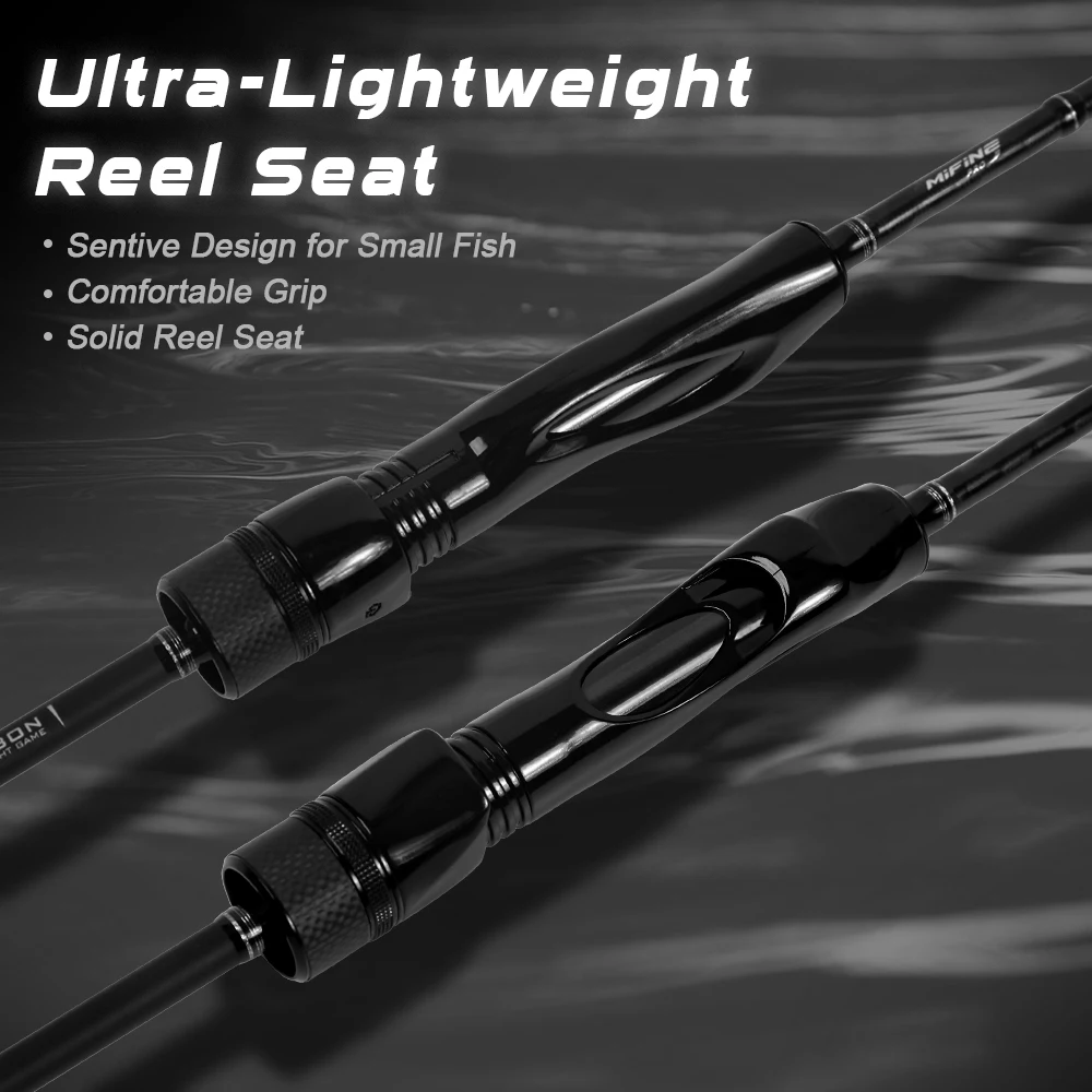 Mifine MICROBITE AJING caña de pescar giratoria punta Tubular L 2-10g 2,3 M para agua salada trucha de agua dulce perca pesca de lubina rápida 40T - imagen 5