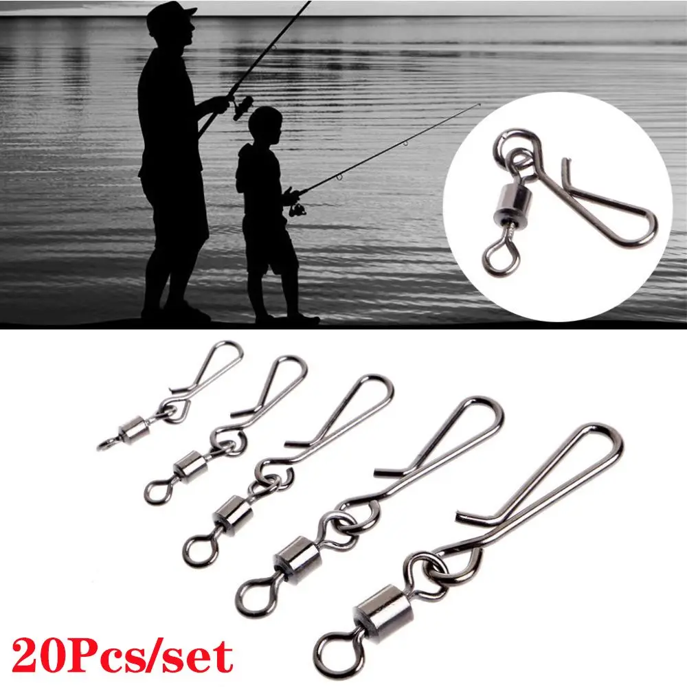 Conector giratorio de pesca con rodamiento de bolas acero inoxidable - imagen 5
