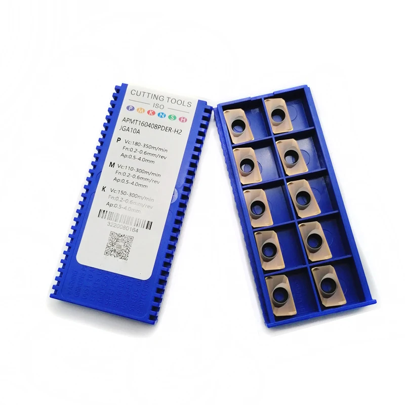 APMT1604PDER-H2 APMT1135PDER-H2 insertos de carburo sólido fresado CNC recubrimiento PVD/CVD pieza de acero - imagen 3