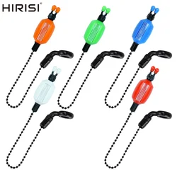 Hirisi 2 uds alarmas de mordedura Swinger para pesca de carpa plástico transparente duradero de 5 colores con Clips seguros para línea accesorios de pesca de carpa