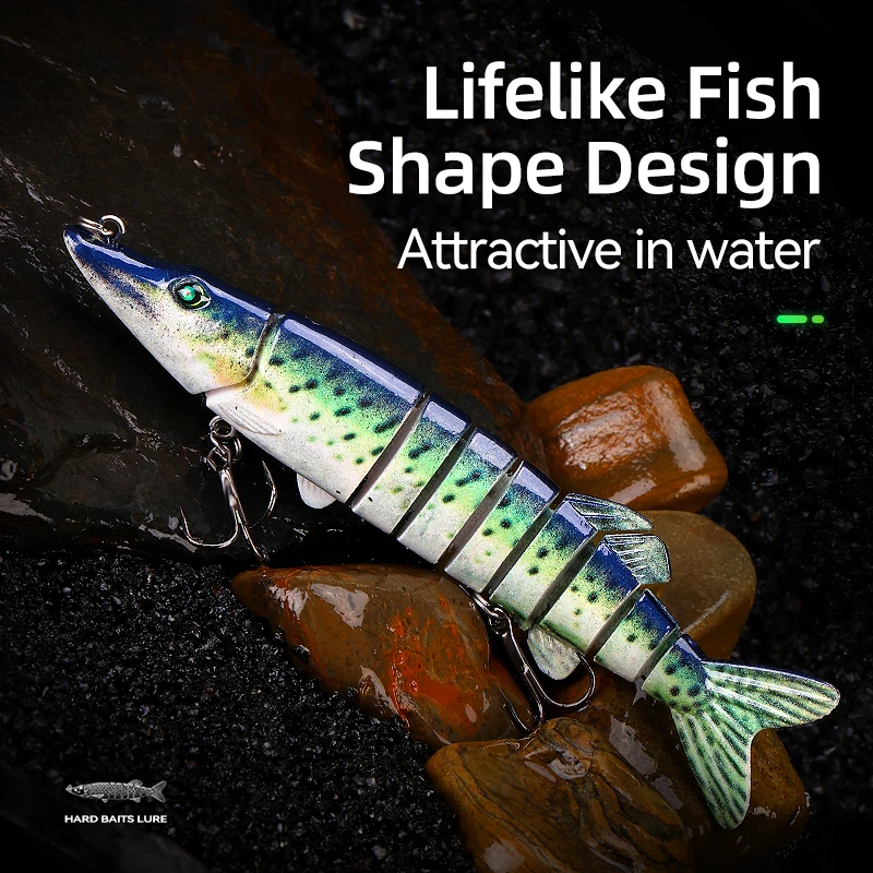WEIHE 1 Uds tipo pez multisección 13cm21g lanzamiento lejano Luya cebo duro cebo falso - imagen 3